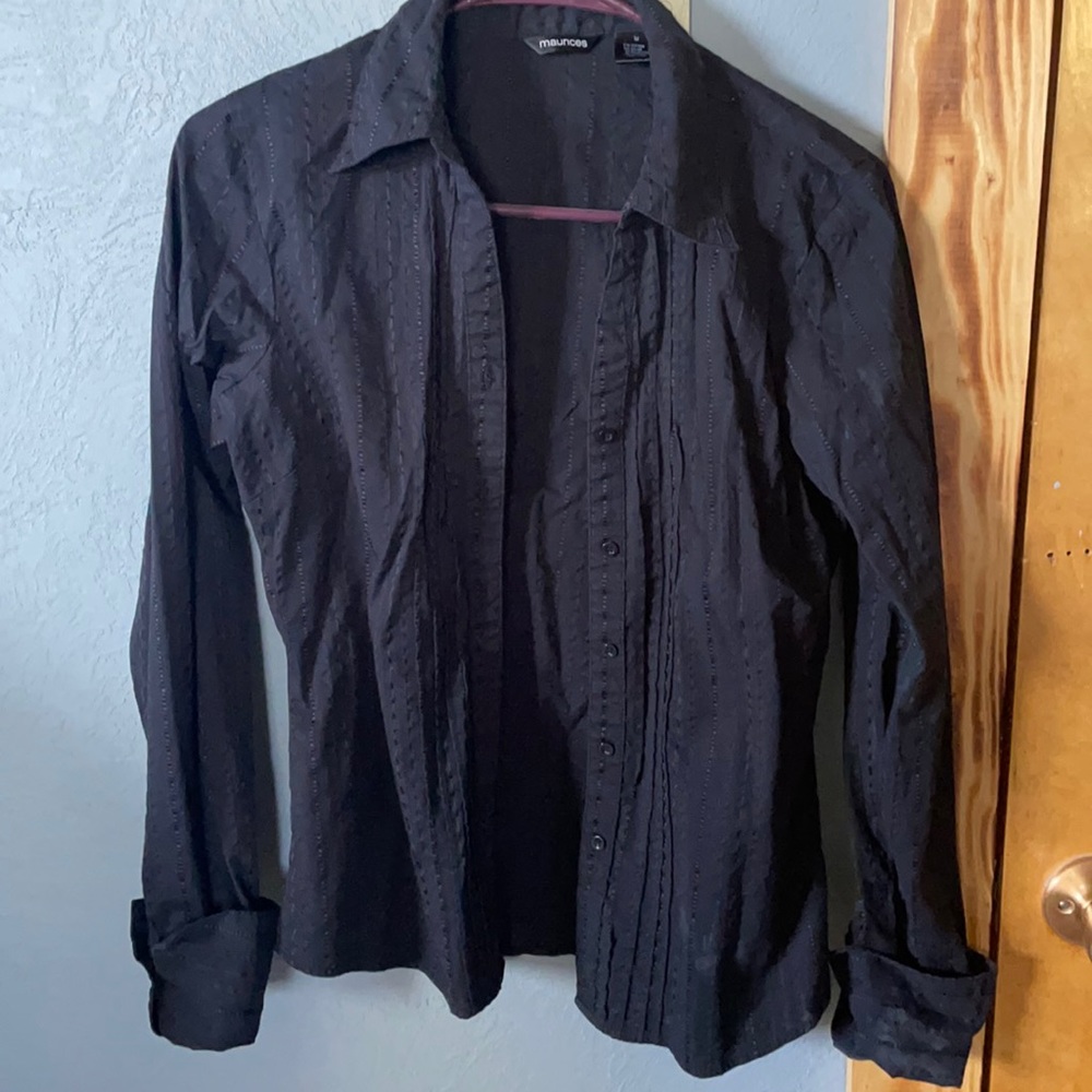 Black button up shirt
